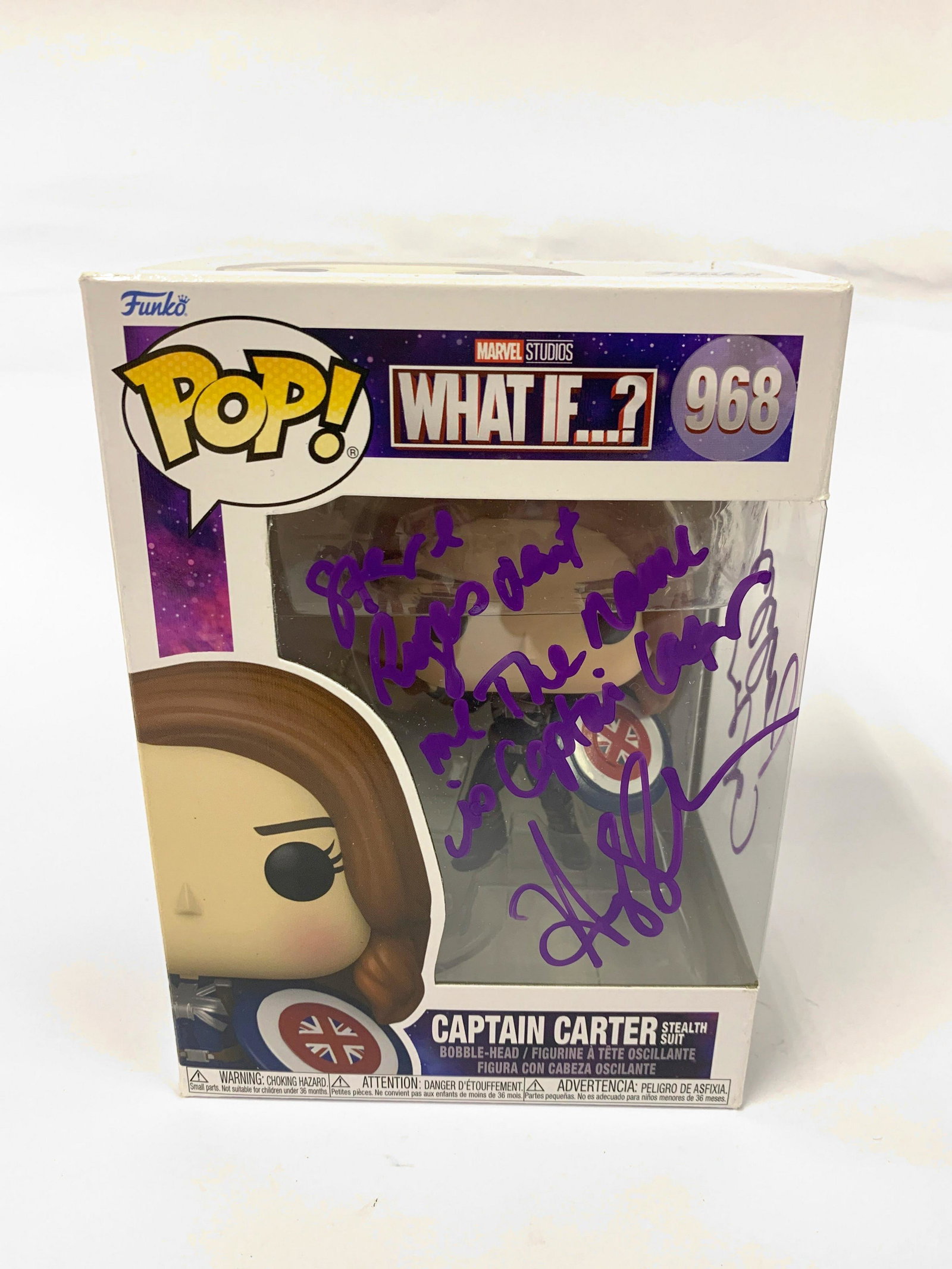 Autograph Captain Carter Funko Pop: Autograph:Hayley Atwell