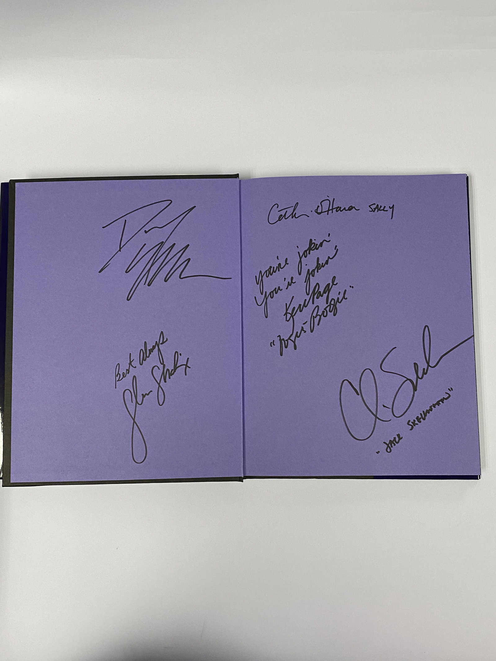 Autograph Nightmare Before Christmas Book: Category: CollectiblesAutograph: Chris Sarandon, Catherine O'Hara, Glenn Shadix, Ken Page, Danny Elfman Item Condition: Brand New