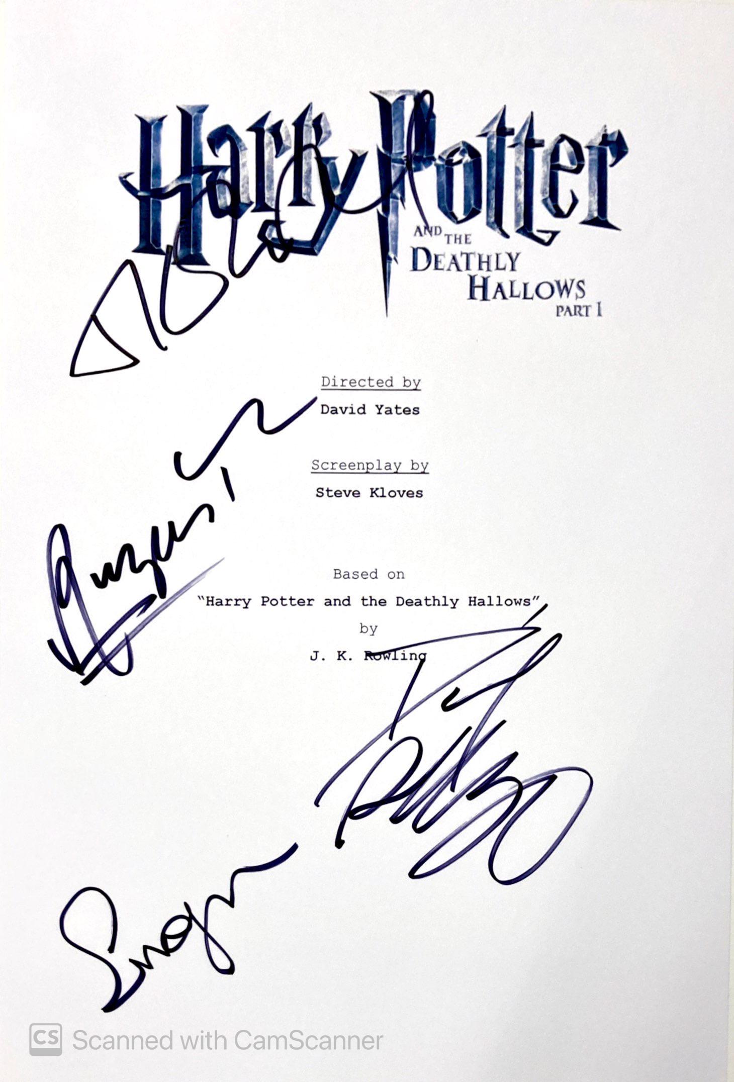 Autograph Harry Potter Script cover: Category: CollectiblesAutograph: Daniel Radcliffe, Rupert Grint, Emma Watson, JK Rowling Item Condition: Brand New