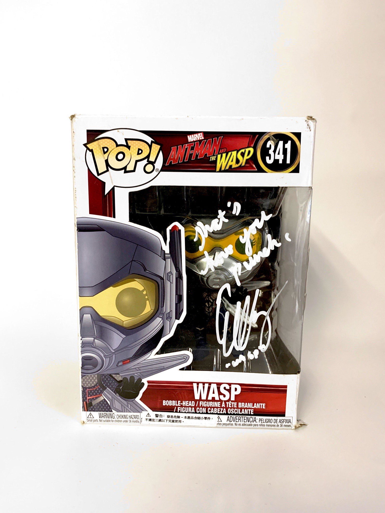Autograph Autograph Antman Wasp Funko Pop: Category: CollectiblesAutograph Evangeline Lilly Item Condition: Brand New