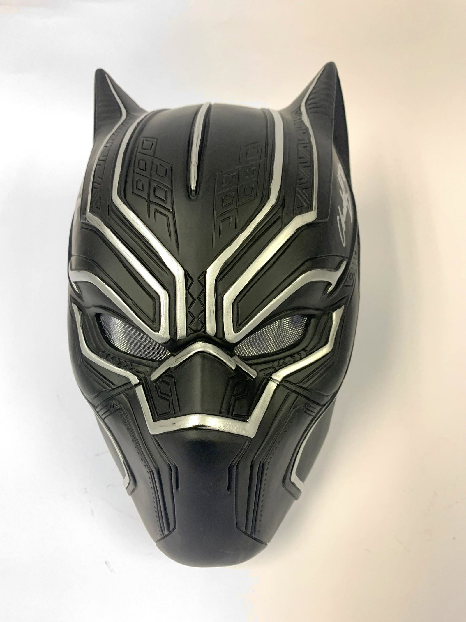 Autograph Signed Black Panther Mask (1 of 3)