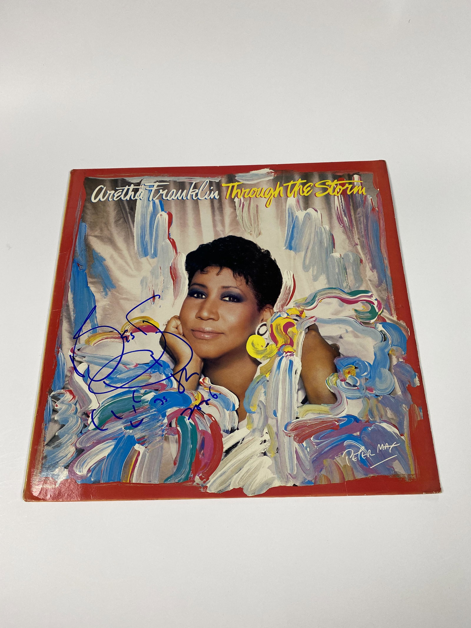 Autograph Through the Storm Vinyl: Category: CollectiblesAutograph: Aretha Franklin Item Condition: Brand New