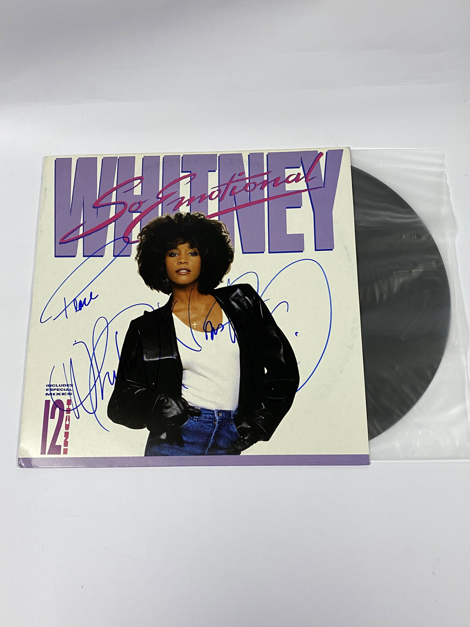 Autograph So Emotional Vinyl: Category: CollectiblesAutograph: Whitney Houston Item Condition: Brand New
