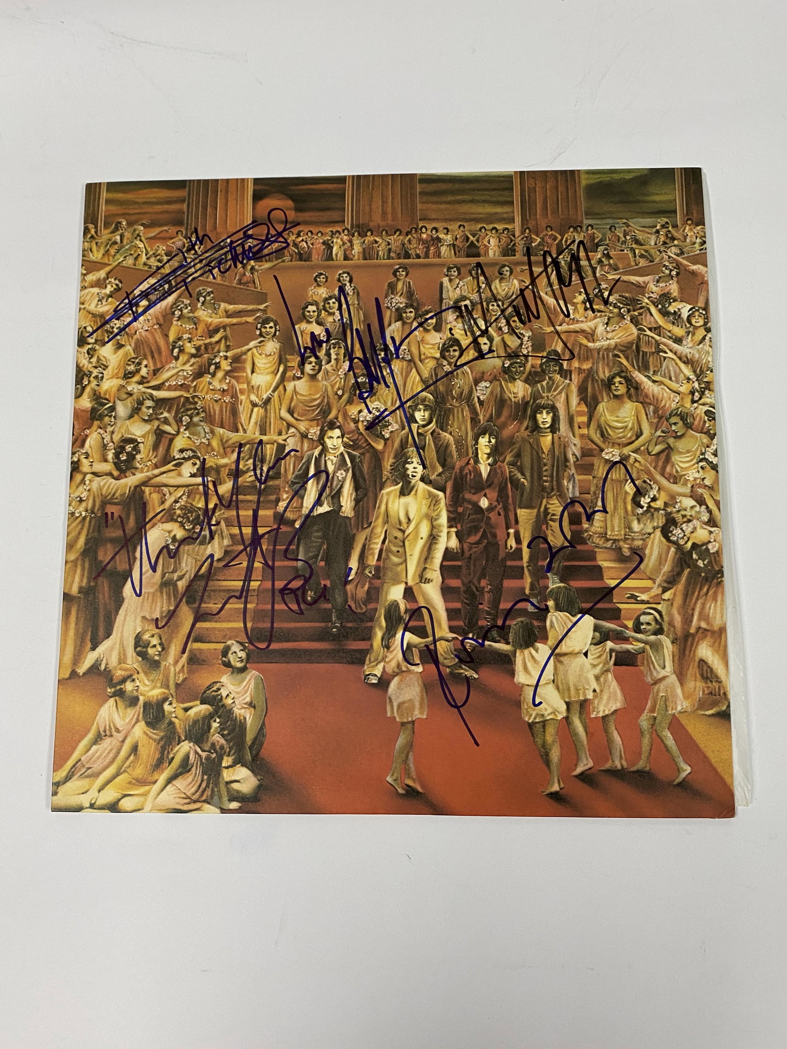 Autograph Rolling Stone Vinyl: Category: CollectiblesAutograph: Mick Jagger, Keith Richards, Charlie Watts, Ronnie Woods Item Condition: Brand New