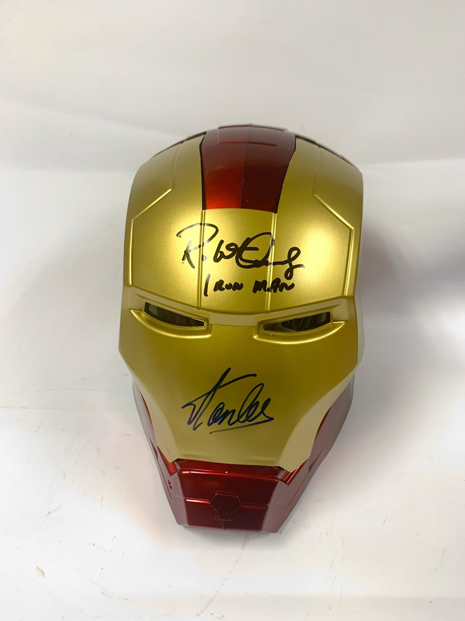 Autographed Iron Man Helmet: Category: CollectiblesAutograph: Robert Downey Jr, Stan Lee