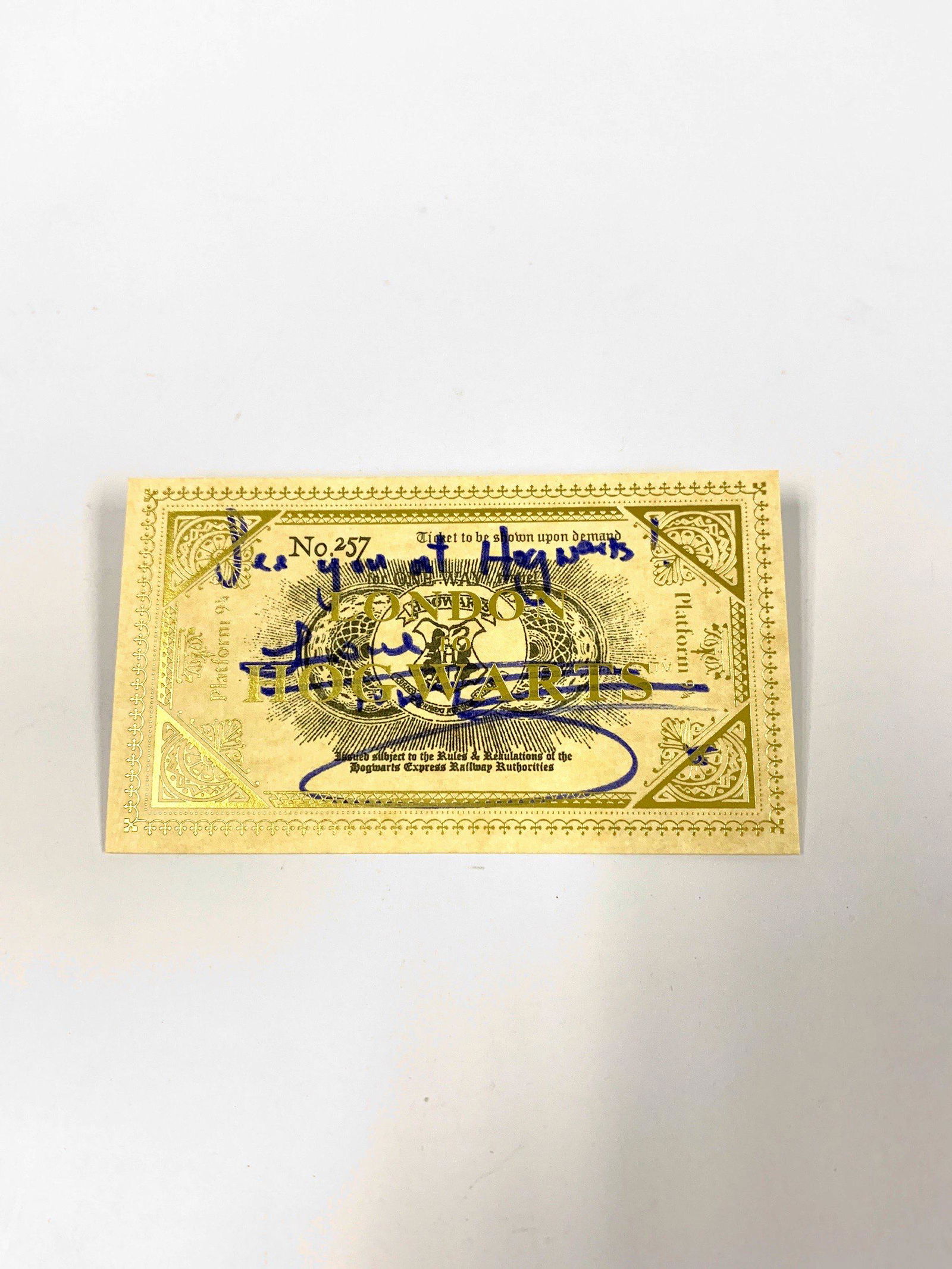 Autograph Tom Felton Train Ticket: Category: Autograph CollectiblesAutograph By: Tom Felton Excellent Condition
