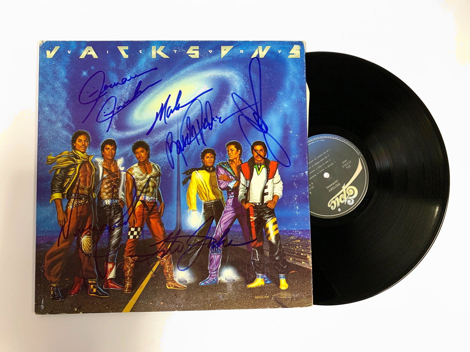 Autograph Jackson 5 Vinyl: Autograph Name(s):Michael Jackson, Jackie Jackson, Tito Jackson, Jermaine Jackson, Marlon Jackson