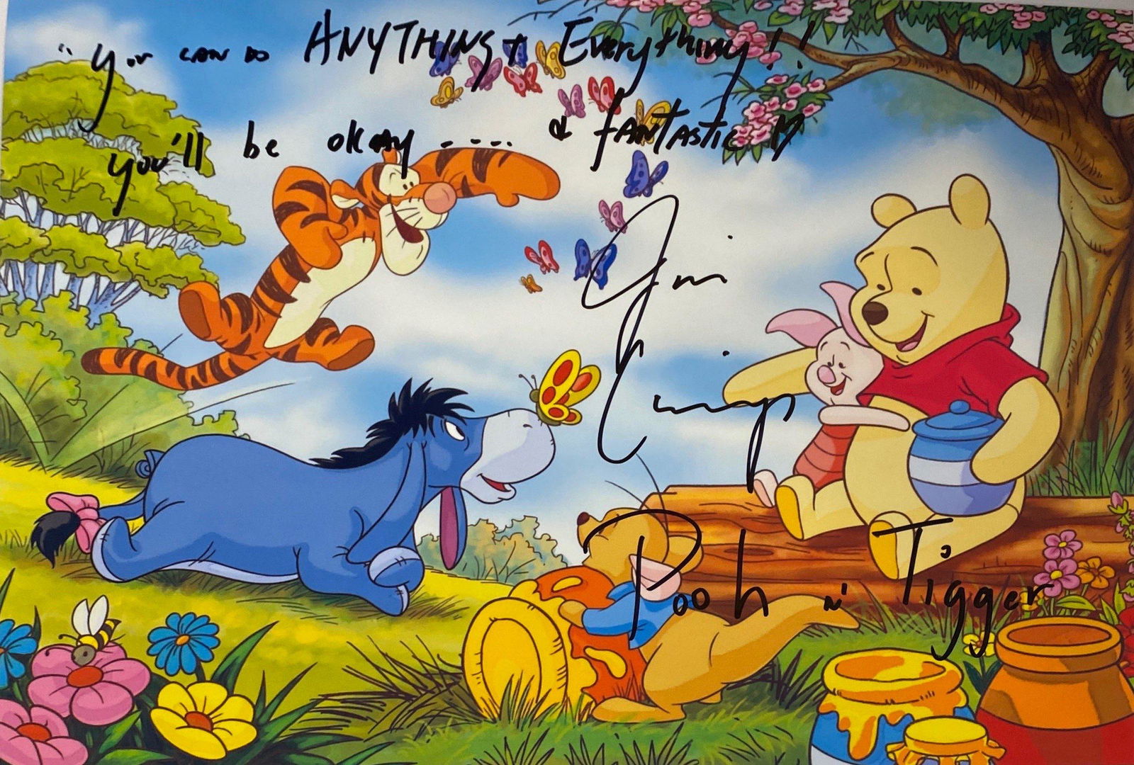 Autograph Winnie The Pooh Photo: Size: 8 x 10'Autograph: Jim Cummings