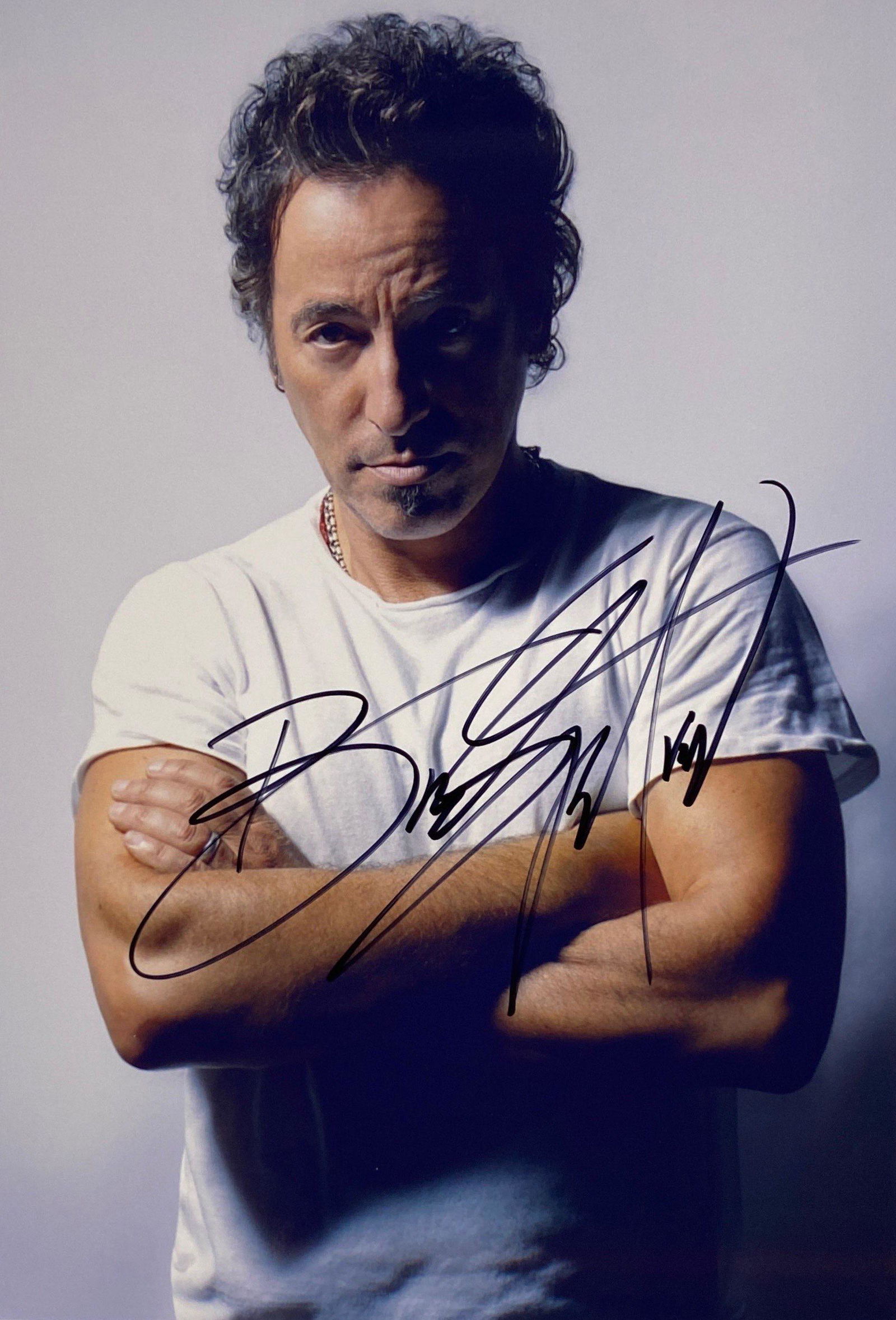 Autograph Bruce Springsteen Photo
