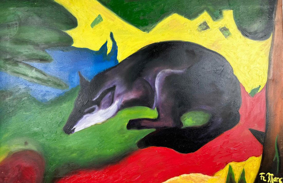 Franz Marc (Oil on Canvas Painting) in the style of (1 of 4)