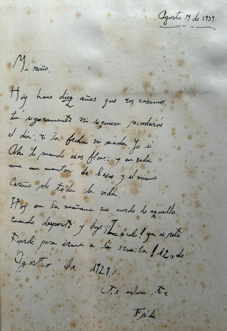 Frida Kahlo (Letter on Paper Painting) in the style of (1 of 5)