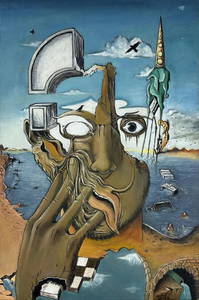 Salvador Dali (Oil on Canvas Painting) in the style of