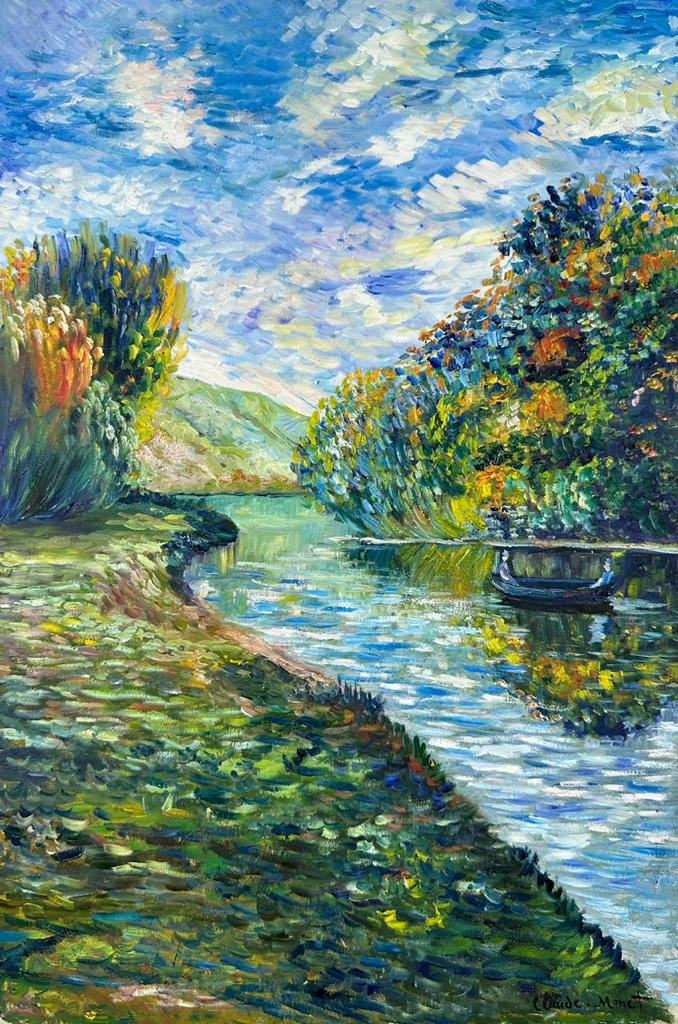 Claude Monet (Oil on Canvas Painting ) in the style of (1 of 4)