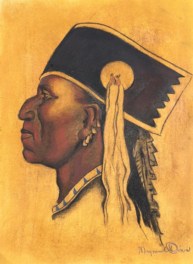 Maynard Dixon American (Mixed media on Paper Painting) In the style of: Mixed media painting on paper, Rendered in the style of Maynard Dixon. Measures: 9 ” x 12” Inches aprox. Provenance: Private Collection. "In the style of" means after the artist. Dixon liv