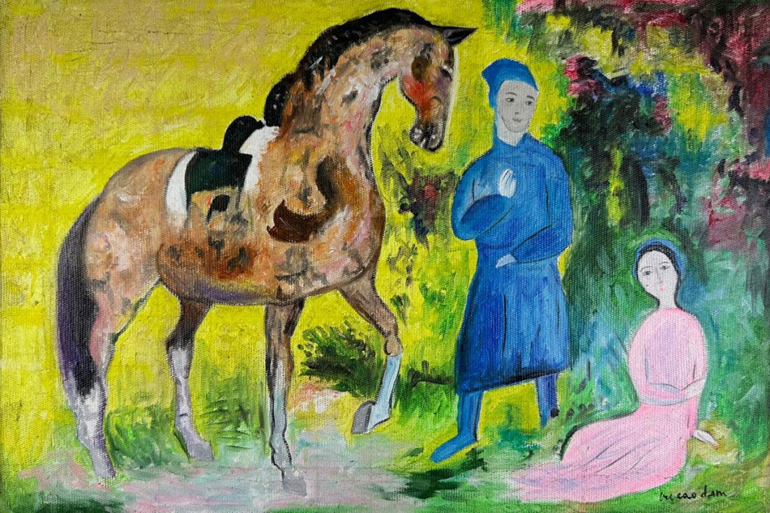 Vu Cao Dam (Oil on Canvas Painting) in the style of (1 of 4)