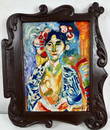 Henri Matisse (Oil on Masonite Painting) in the style of