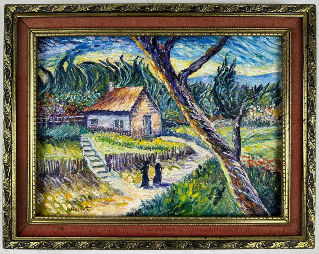 Vincent van Gogh Dutch (Oil on Canvas painting) Style Of (1 of 5)