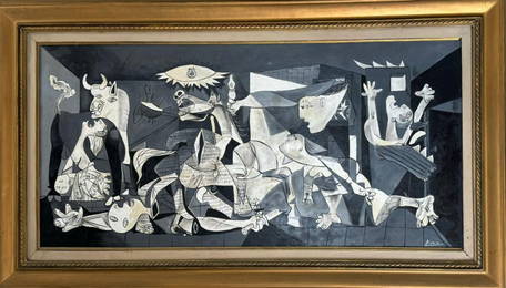 Pablo Picasso (Oil on Canvas Painting) in the style of