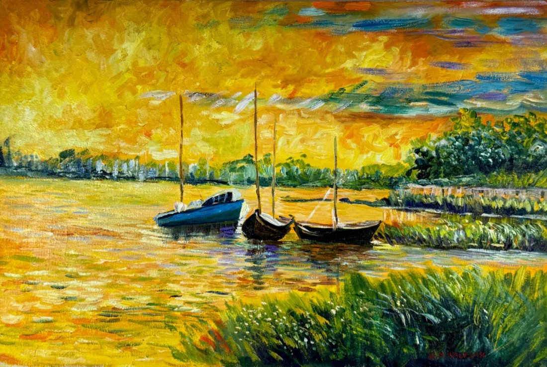 Robert Waltsak (Oil on Canvas Painting) in the style of (1 of 4)