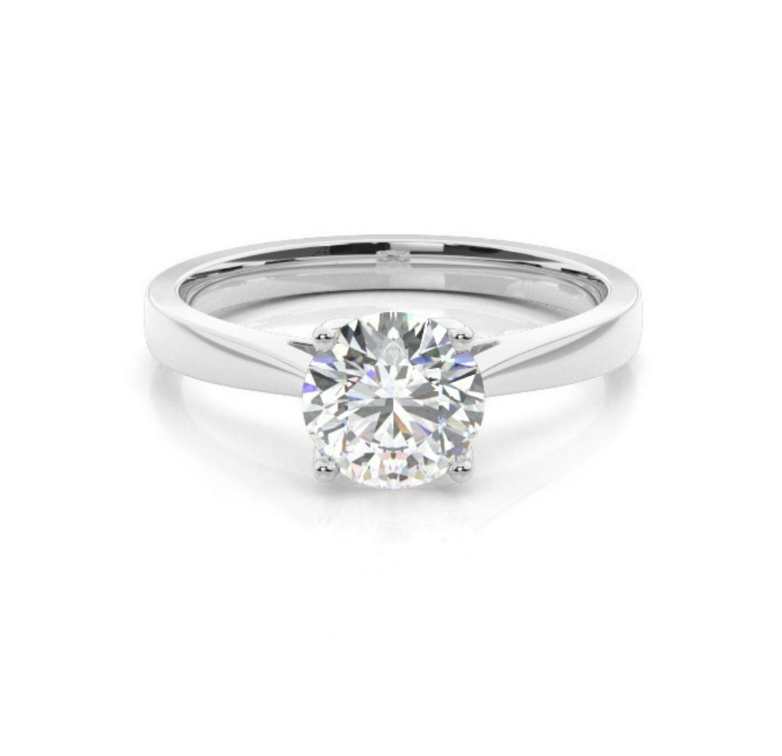 1.5 ctw Certified Diamond Ring - 14k White Gold (1 of 4)