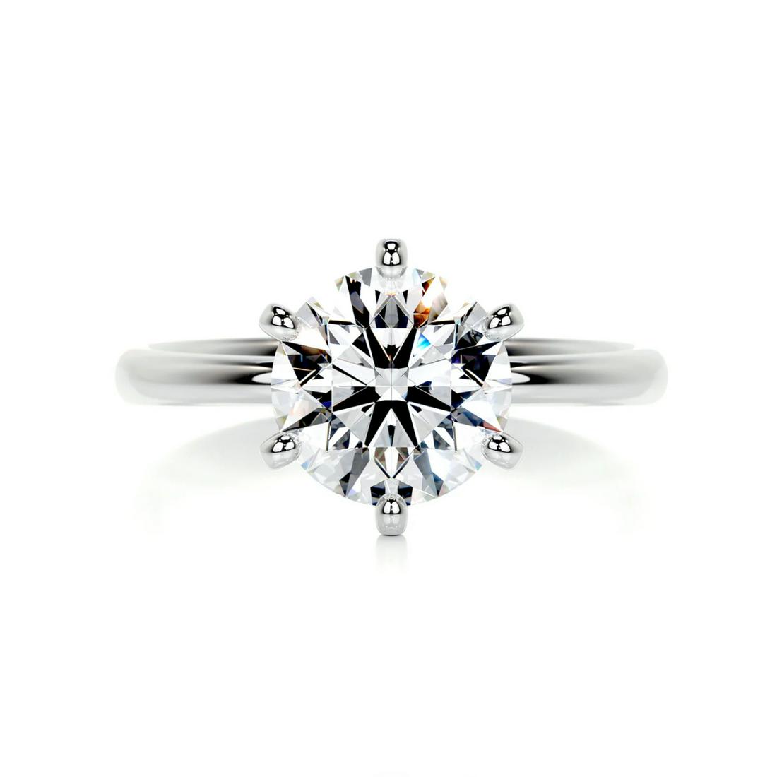 3 ctw Certified Diamond Ring - 14k White Gold (1 of 4)