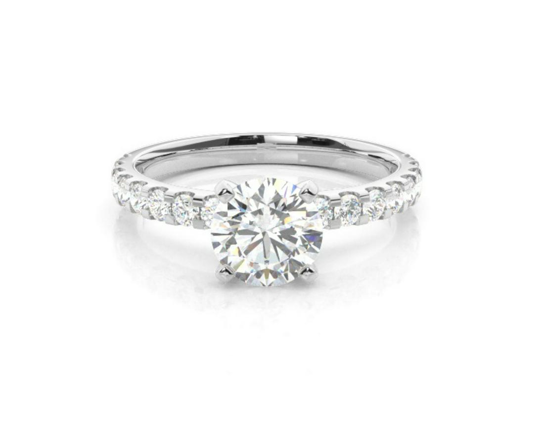 2.2 ctw Certified Diamond Ring - 14k White Gold (1 of 4)