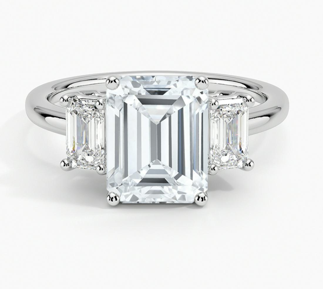 5 ctw Certified Diamond Ring - 14k White Gold (1 of 4)