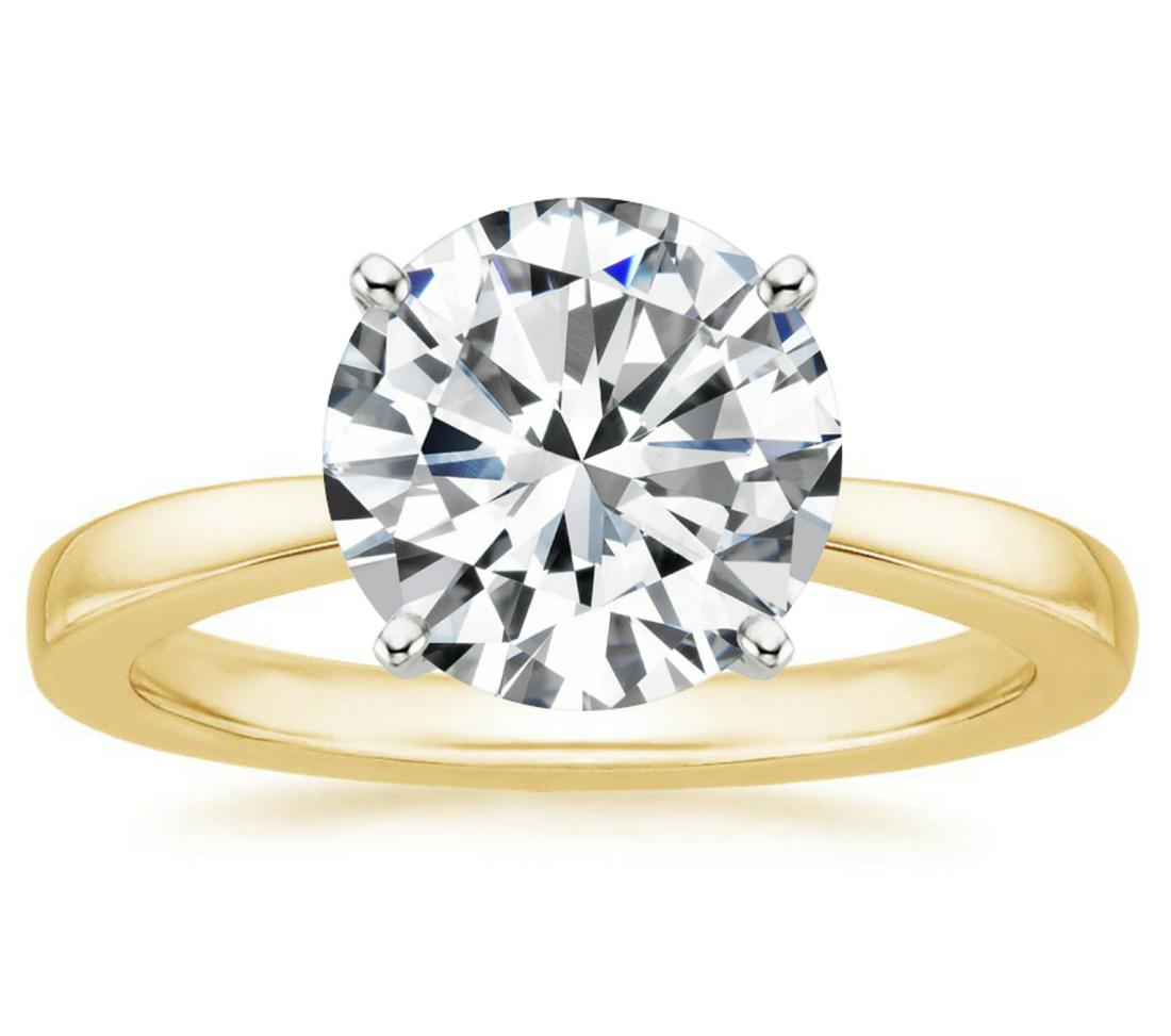 3 ctw Certified Diamond Ring - 14k Yellow Gold (1 of 4)