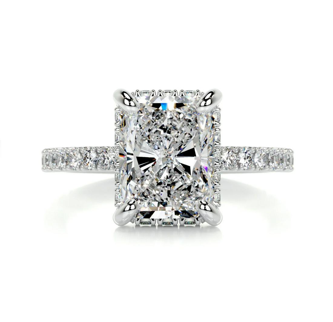 3.2 ctw Certified Diamond Ring - 14k White Gold (1 of 4)