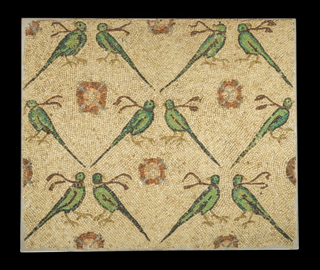 Mosaik mit Papageien. (1 of 1)