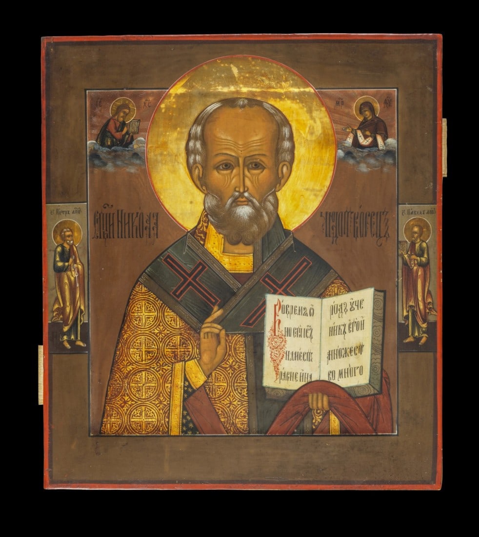 Großformatige Ikone des Hl. Nikolaus. (1 of 1)