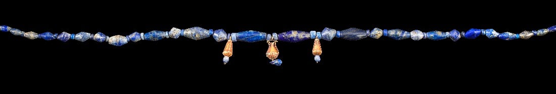 Kette aus Lapislazuli-Perlen. - 2