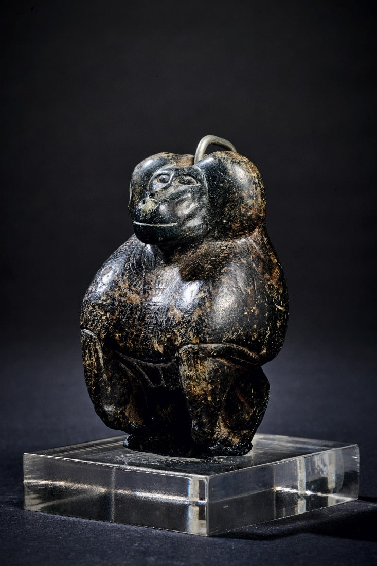 Statuette eines Pavians. - 3