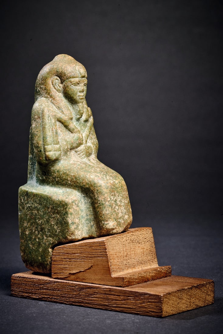 Statuette des thronenden Chepre. - 3