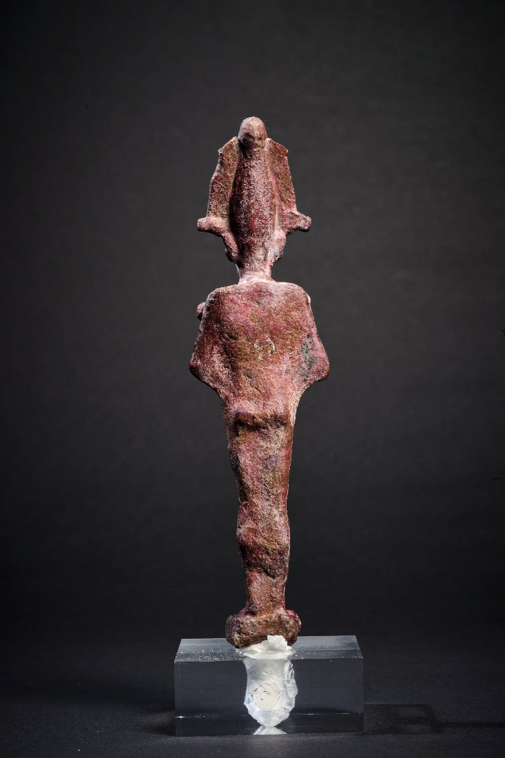 Bronzestatuette des Osiris. - 3