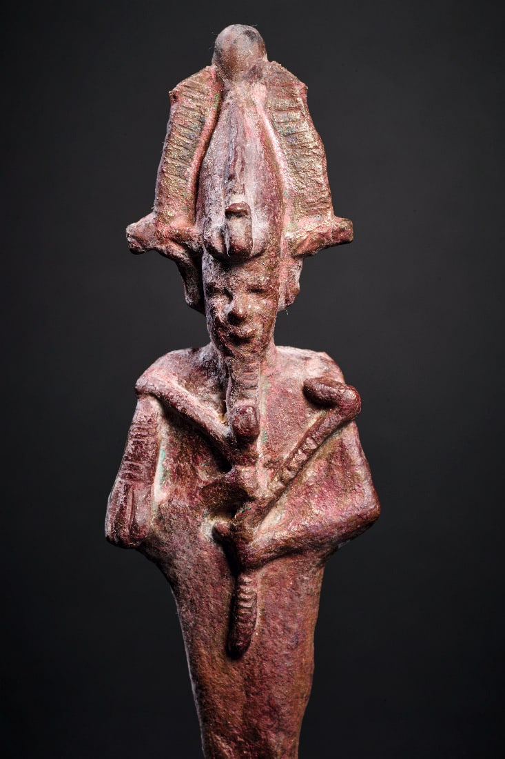 Bronzestatuette des Osiris. - 5