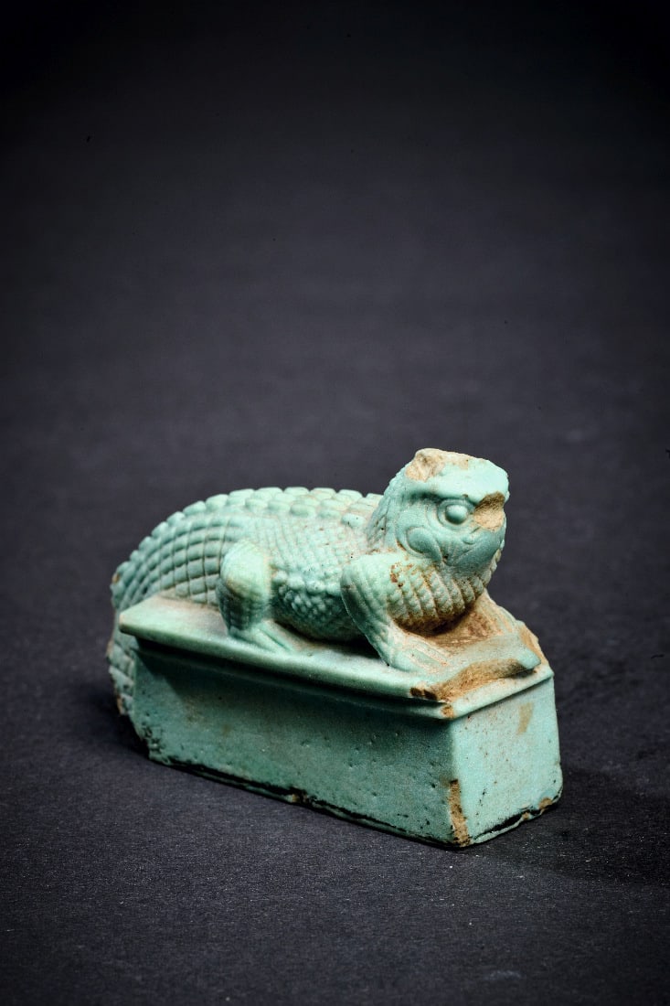 Krokodil mit Horuskopf. - 2