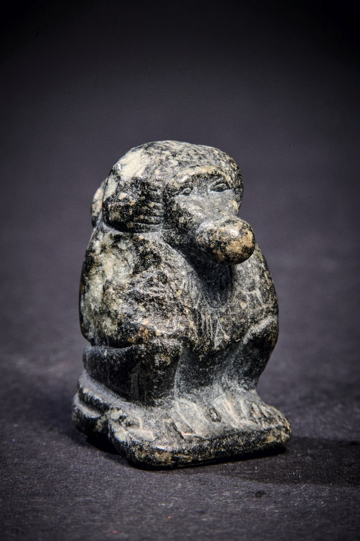 Amulett in Form eines Pavians. - 3