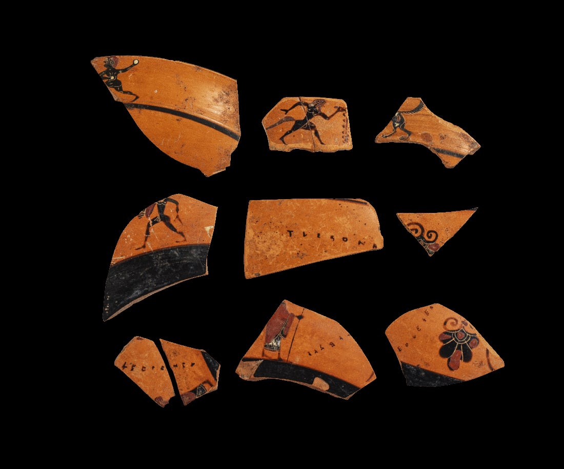 Sammlung Fragmente von attischen Kleinmeisterschalen. (1 of 1)