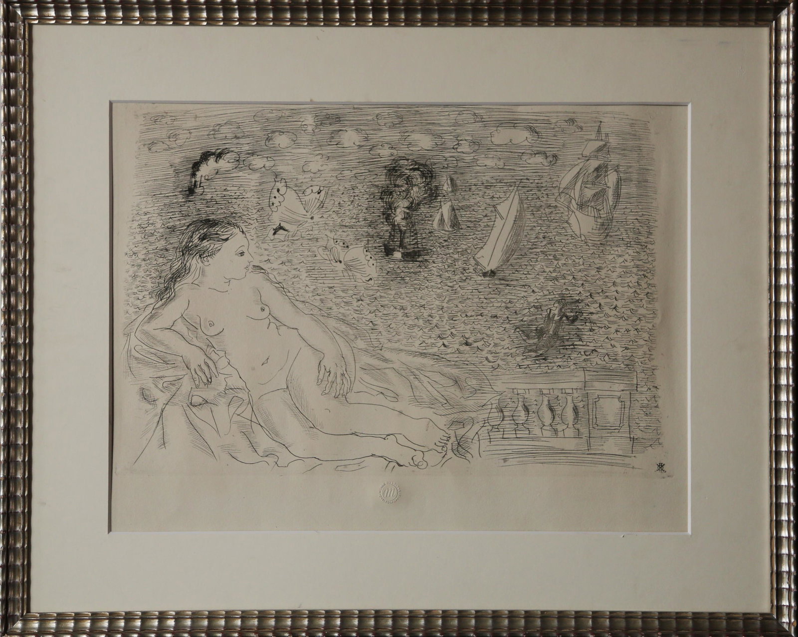 ATTRIBUTE TO PABLO PICASSO: L38.5CM/W52.5CM