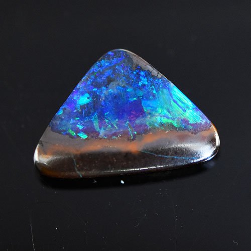 GIT Certified Natural Boulder Opal 1.73 Cts Black with play Of Color Effect (1 of 7)