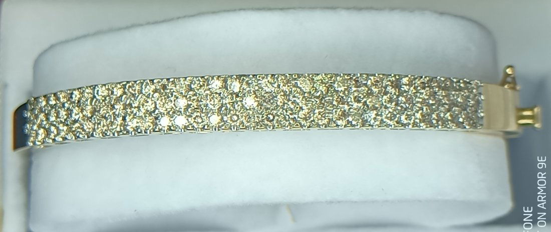 1.50 ct. Diamond Bangle Bracelet 14k Y/G (1 of 7)