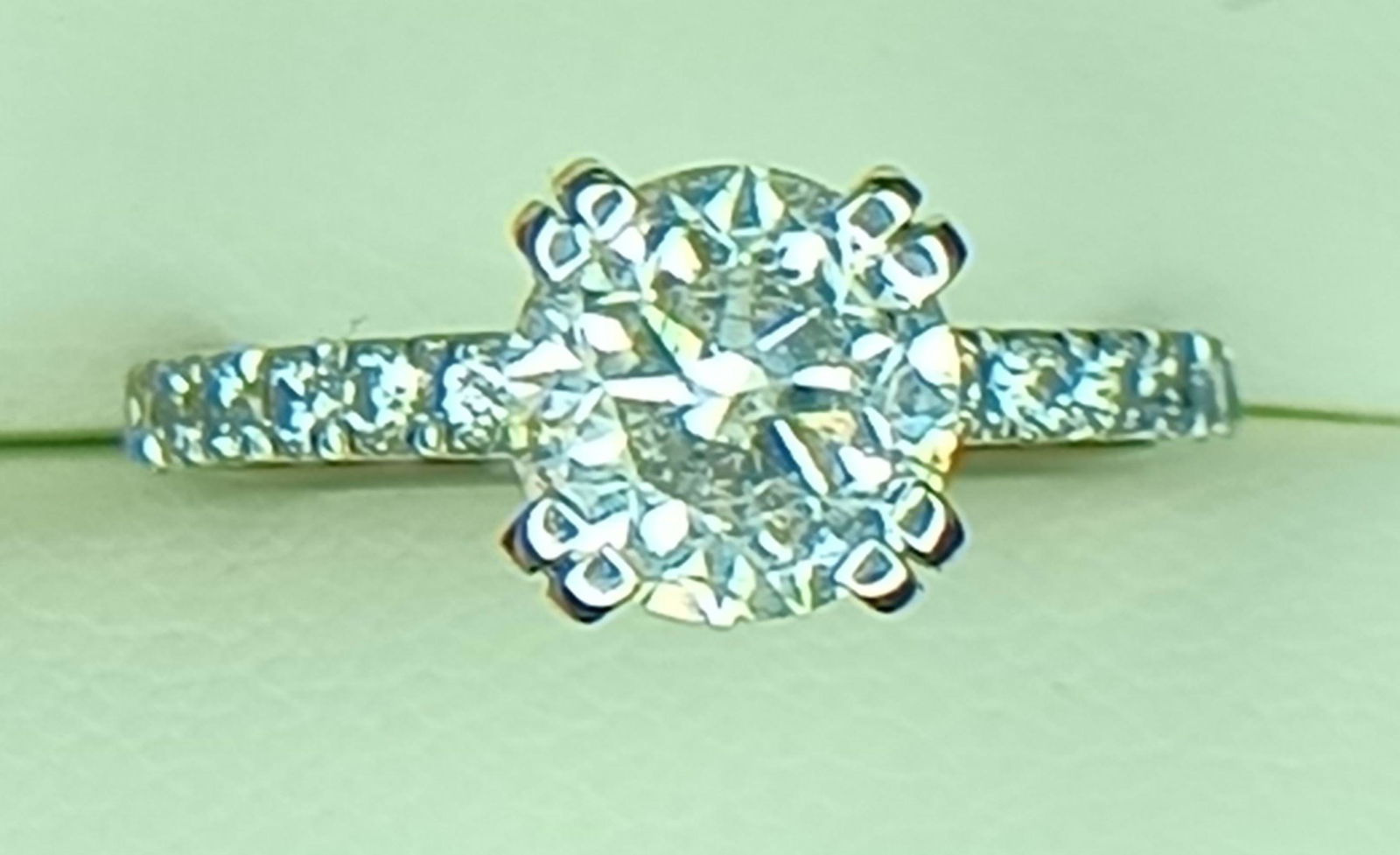 2.20 ct. Round Diamond Wedding Ring 14k W/G (1 of 2)