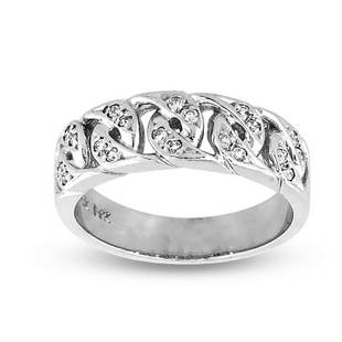 0.22 ct. Contemporary Right Hand Diamond Ring set in 14k White Gold.: This diamond ring is set in 14K white gold 6.71 Grams. The diamonds have a total carat weight of 0.15 carats. Natural Diamond Specifications : Count: 20 diamonds : Shape: Round : TCW: 0.22 ct. Clarity