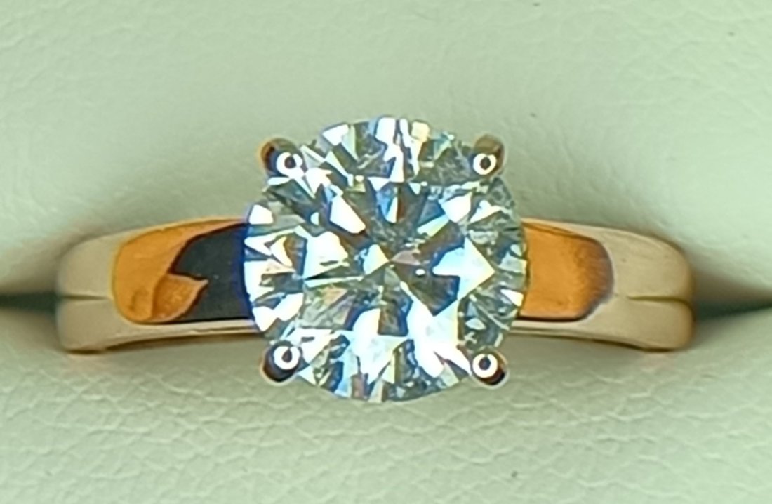 2.05 ct. Round Diamond Solitaire Ring 10k Rose Gold (1 of 2)
