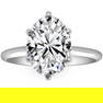 Certified 2.18 ct. Lab Grown Diamond Engagement Ring in Platinum (G-H, VS)