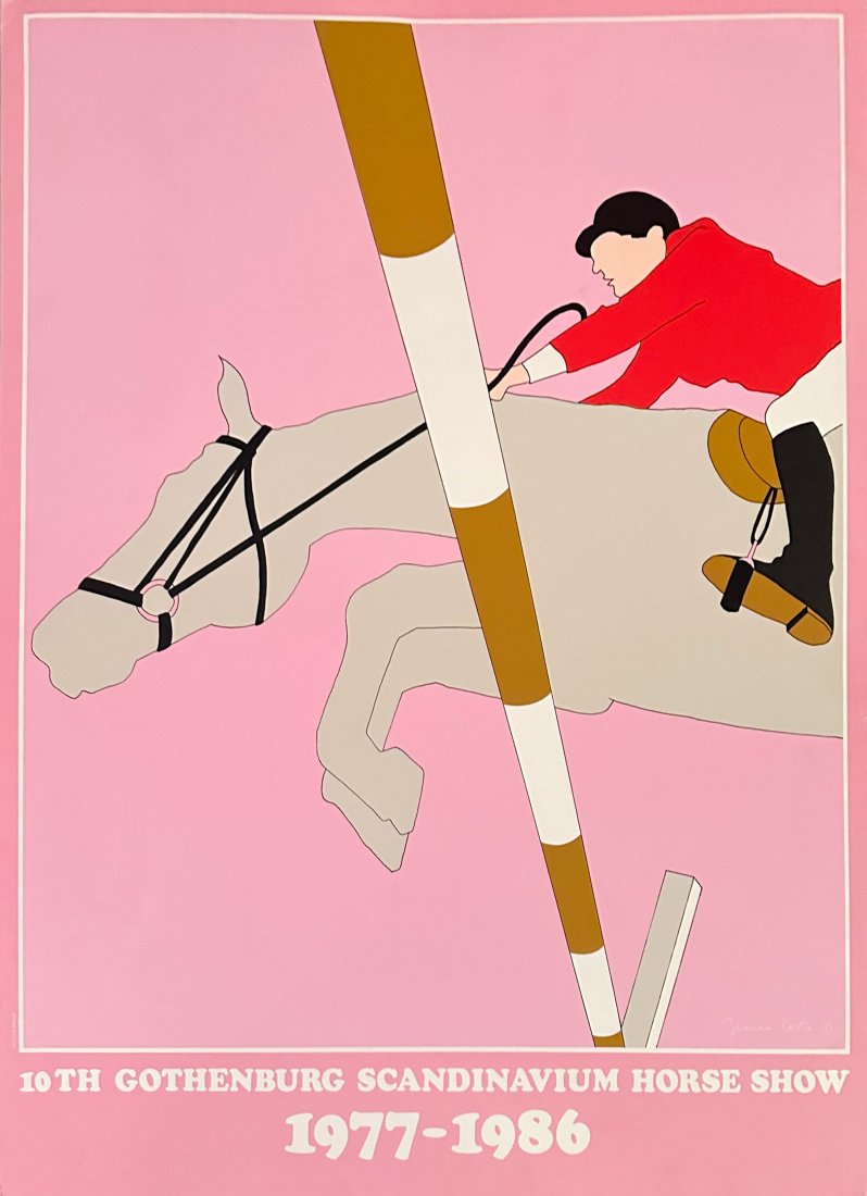 Franco Costa Large Print: Horse Show by Franco Costa Large . Dents, creases present please read condition report.