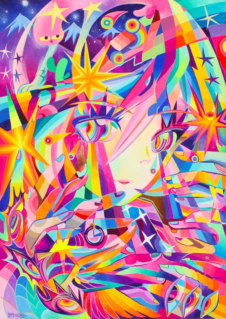 Original Acrylic Art “Acid Test Nº 9; By Pablo “El Miedo" Valdovinos (1 of 7)