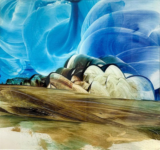 Abstract Romanticism by Kamran Khavarani Floating Frame Plexiglass (1 of 2)