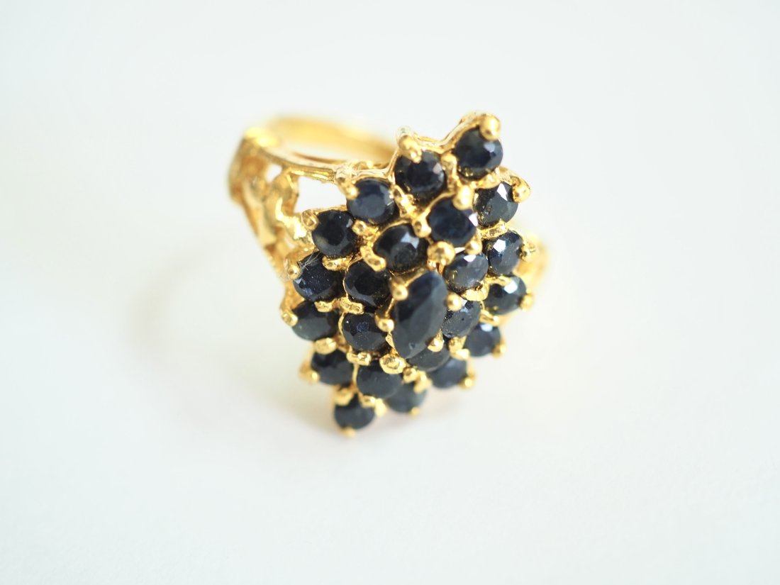 NO RESERVE Gold Micron 18K Overlay/ Brass Onyx 7.75 US Size Ring: A very beautiful handmade men's 18k overlay brass ring with natural onyx. Weight= 4.8 grams. Front height= 22.3mm. Band width= 2.5mm Ring size 7.75 US FREE: -beautiful jewelry box -certificate of guar